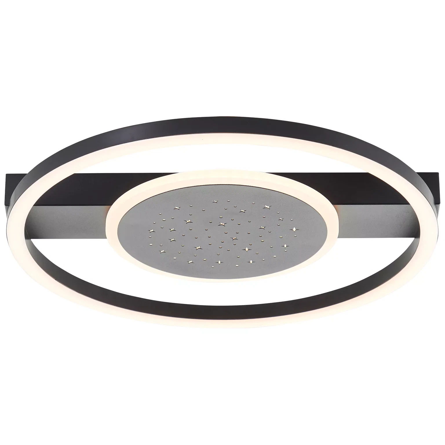 Lubinis LED šviestuvas BRILLIANT RENO, 26W,2400 lm,3000K, juodos sp., 6,5 x 39,5 x 39,5 cm-0
