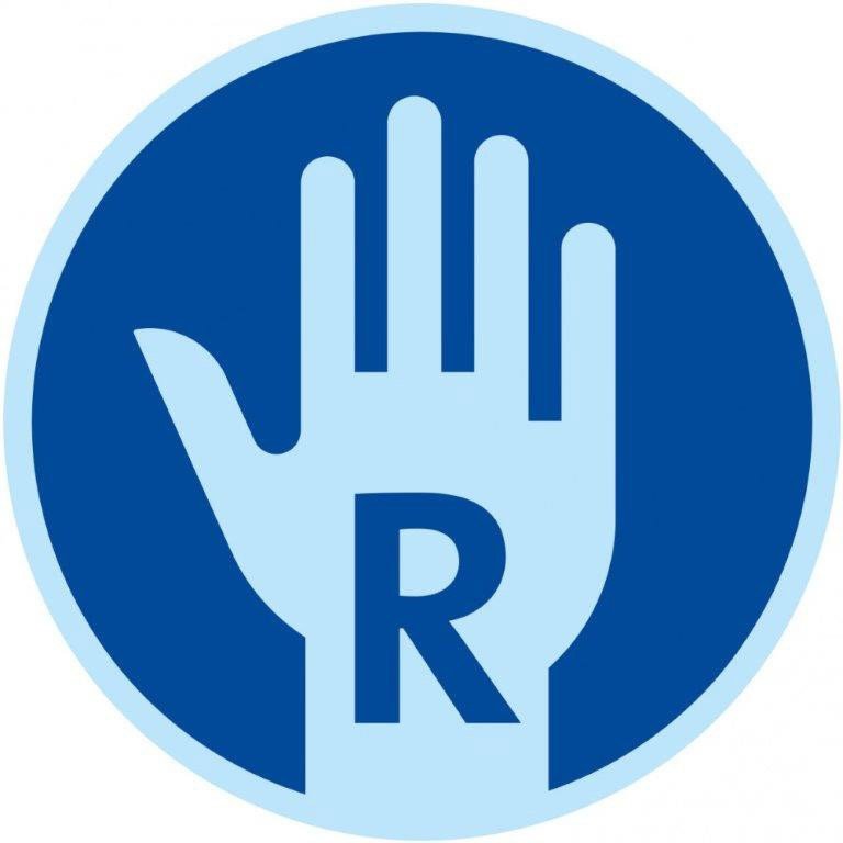 Žirklės GRIFFIX "R", 15 cm, melsvos / rausvos - 3