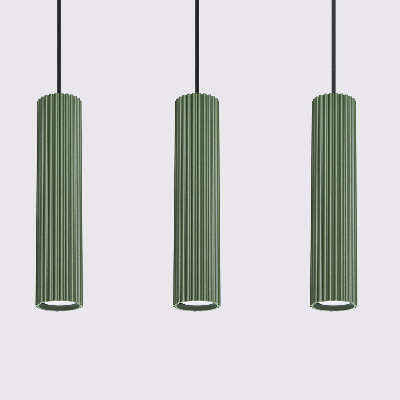Pakabinamas šviestuvas SOLLUX KARBON 3L, GU10, 3 x max 10W LED, žalia - 4