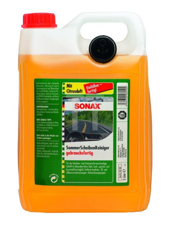 Vasarinis langų plovimo skystis SONAX, citrinų kvapo, 5 l