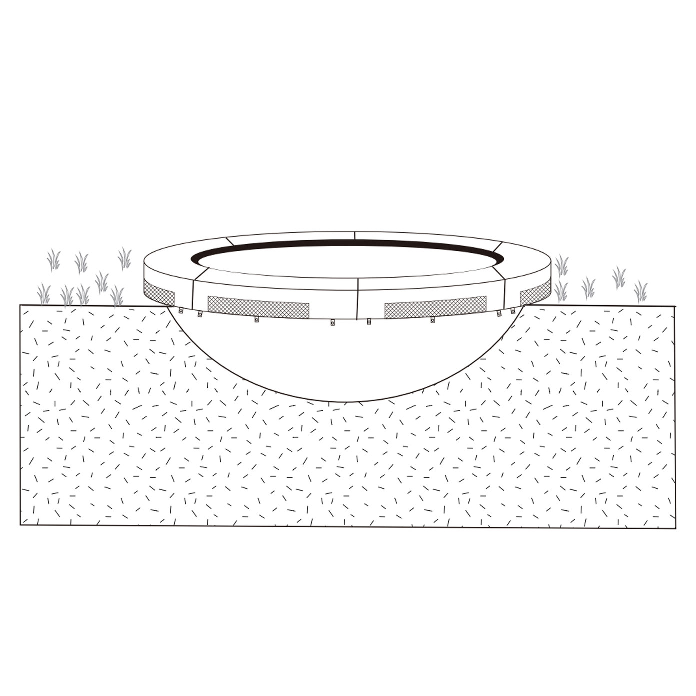 Batutas Ground Trampoline, 426 cm - 4
