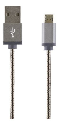 USB Sync kabelis STREETZ IPLH-277, 1m , pilkos sp.