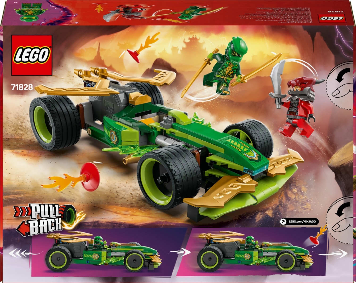 Konstruktorius LEGO Ninjago Lloyd's Pull-Back Race Car - 8