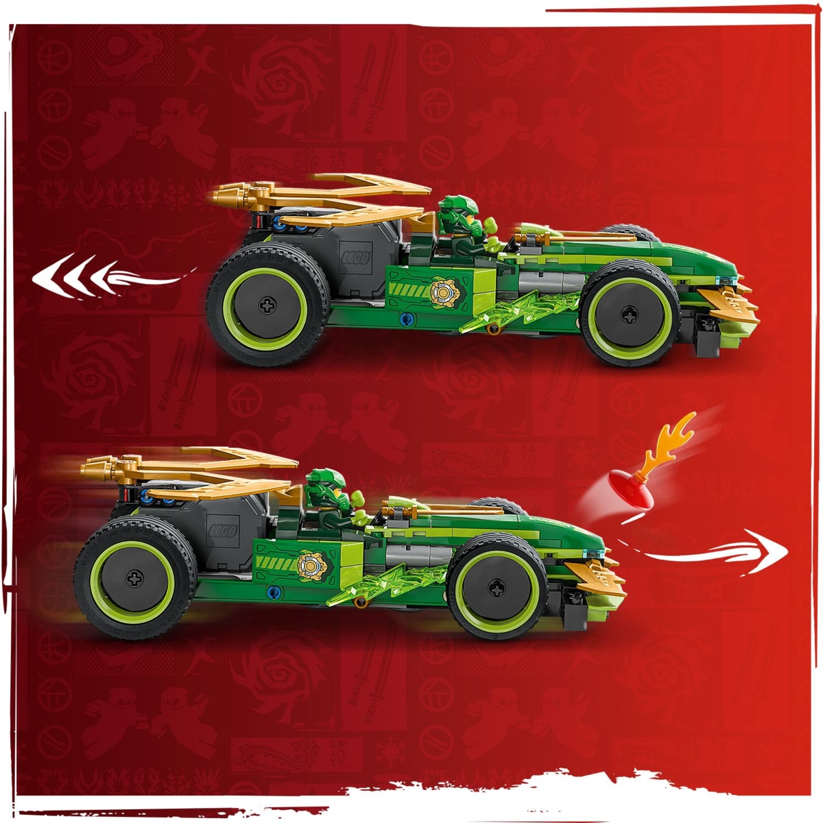 Konstruktorius LEGO Ninjago Lloyd's Pull-Back Race Car - 4