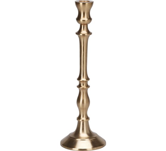 Metalinė žvakidė, auksinės spalvos, 31 cm, 1 vnt-0