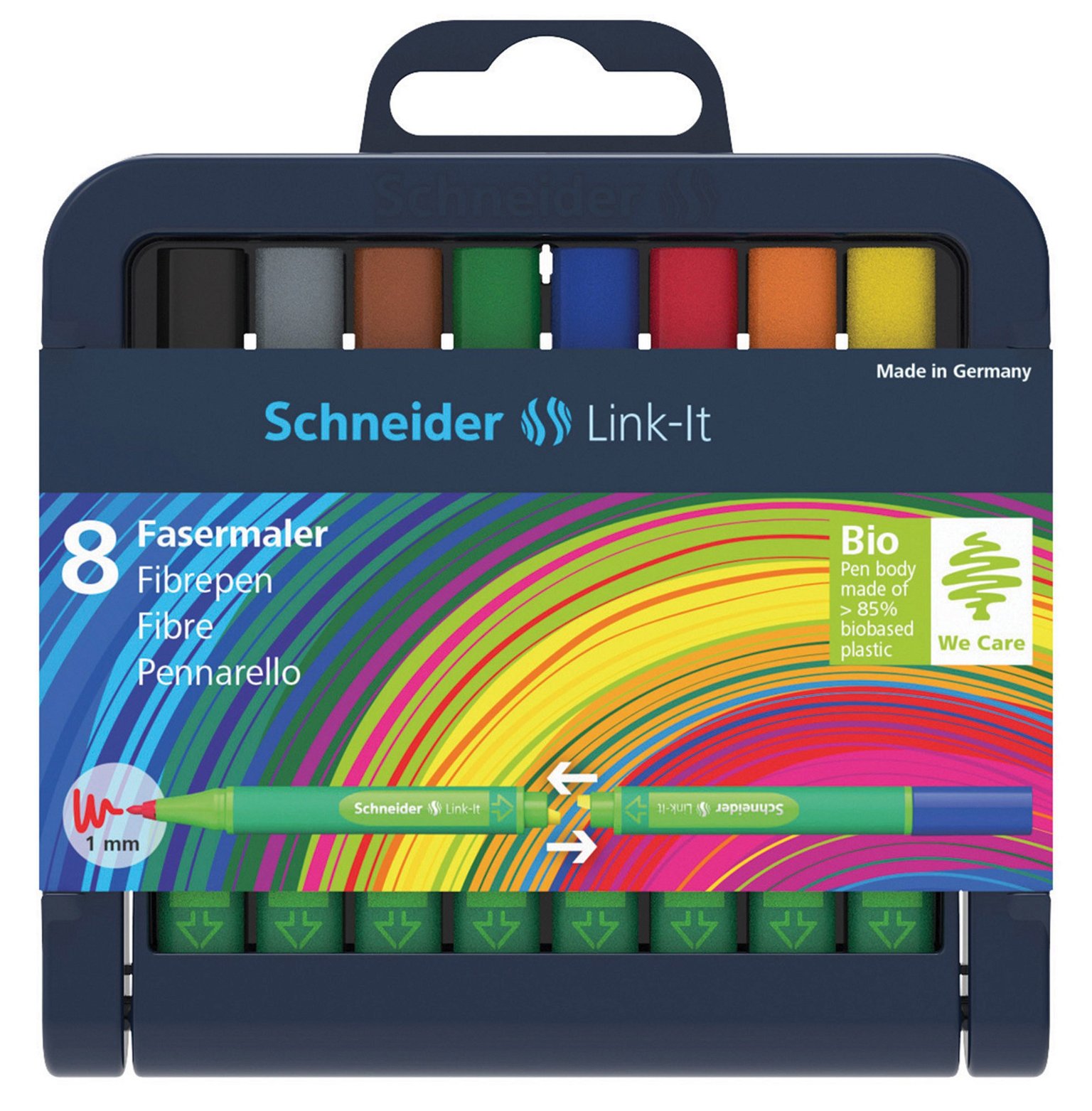 Rašiklių rinkinys Link-It 1.0 Schneider, 8 vnt.
