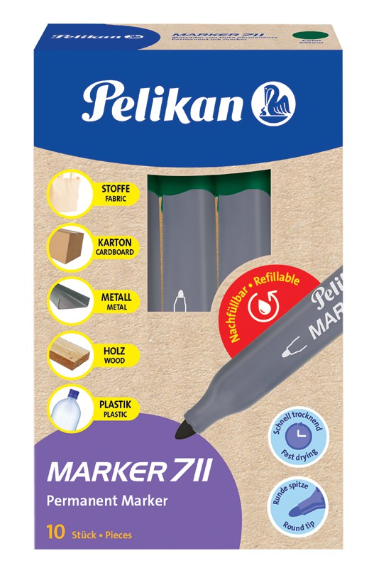 Permanentinis žymeklis 711, žalias-1