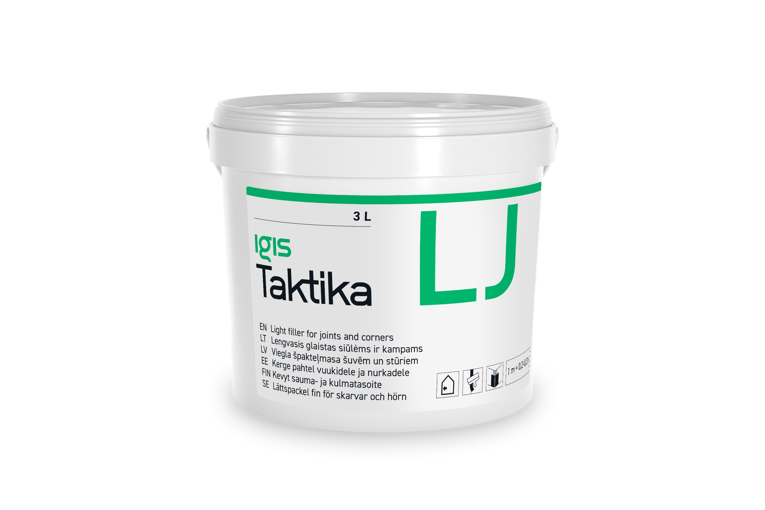 Glaistas siūlėms ir kampams TAKTIKA LJ, 3l-0