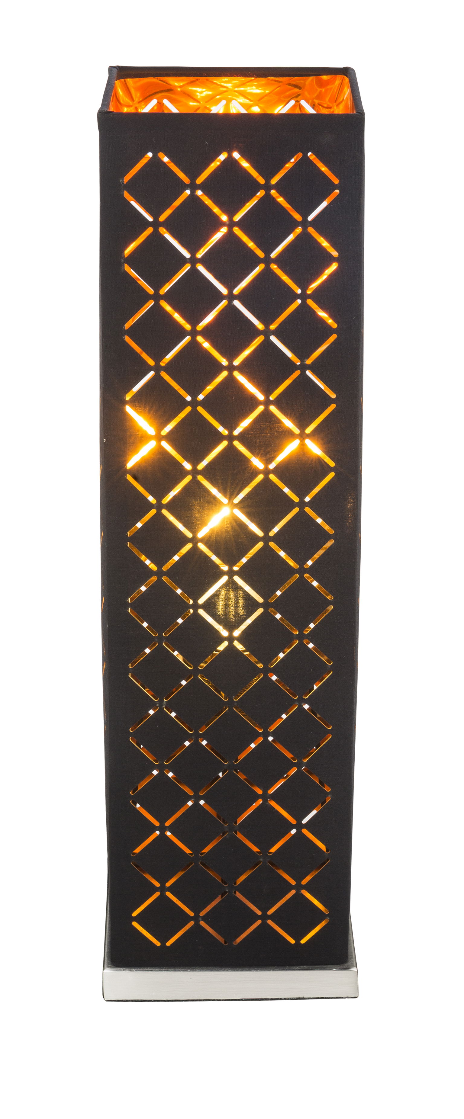 Stalinis šviestuvas GLOBO Clarke, 1 x E27, 40W, juodos/auksinės sp., 15 x 15 x 57 cm-1