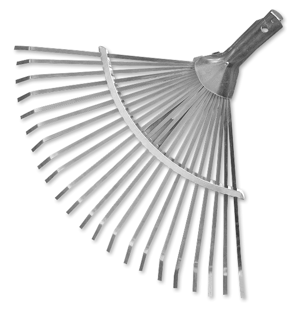 Metalinis vėduoklinis grėblys Bradas, reguliuojamas, be koto-0