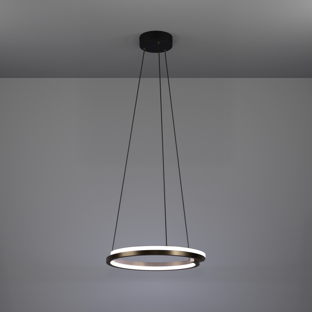 Pakabinamas LED šviestuvas EGLO MEZZOMONTE, 20W CCT 2700-6500K + TW, 3200lm DIM, Ø48x110cm, su pultu-1