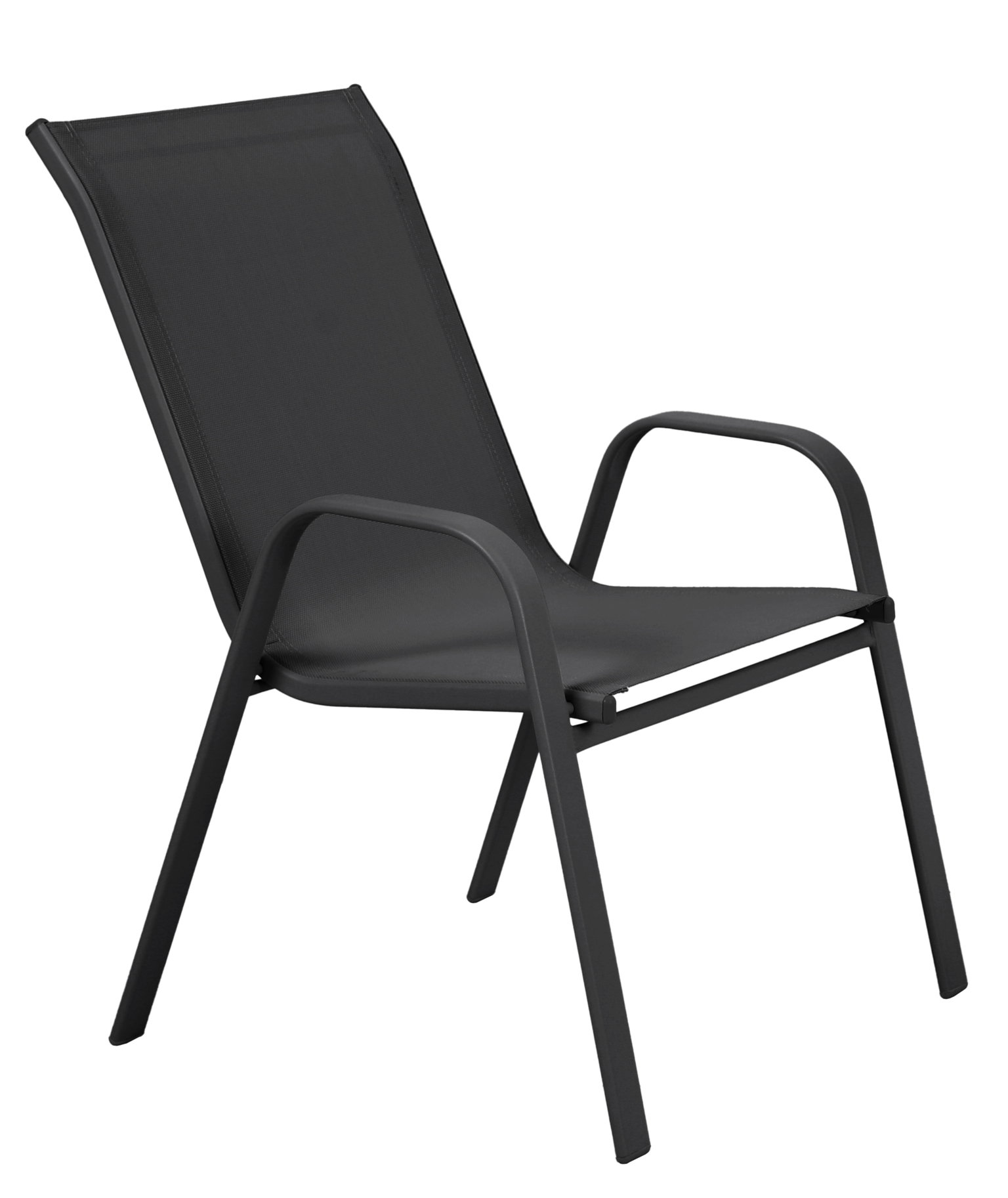 Metalinė sodo kėdė DAKOTA, antracito sp., 55 x 75 x 93,5 cm-1