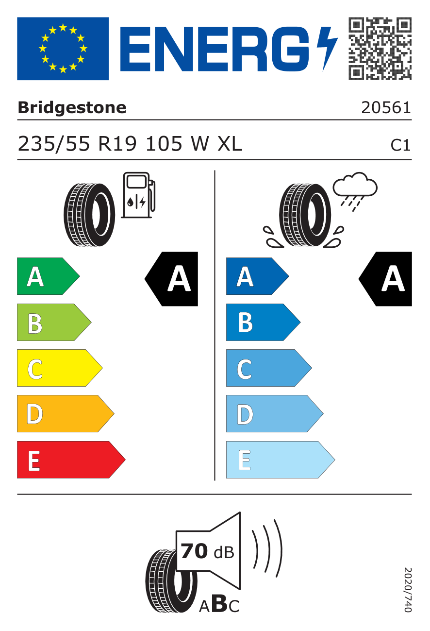 Bridgestone Turanza 6 235/55R19 105 W-1