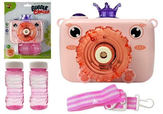 Muilo burbulų mašina Fotoaparatas, rožinis - 3