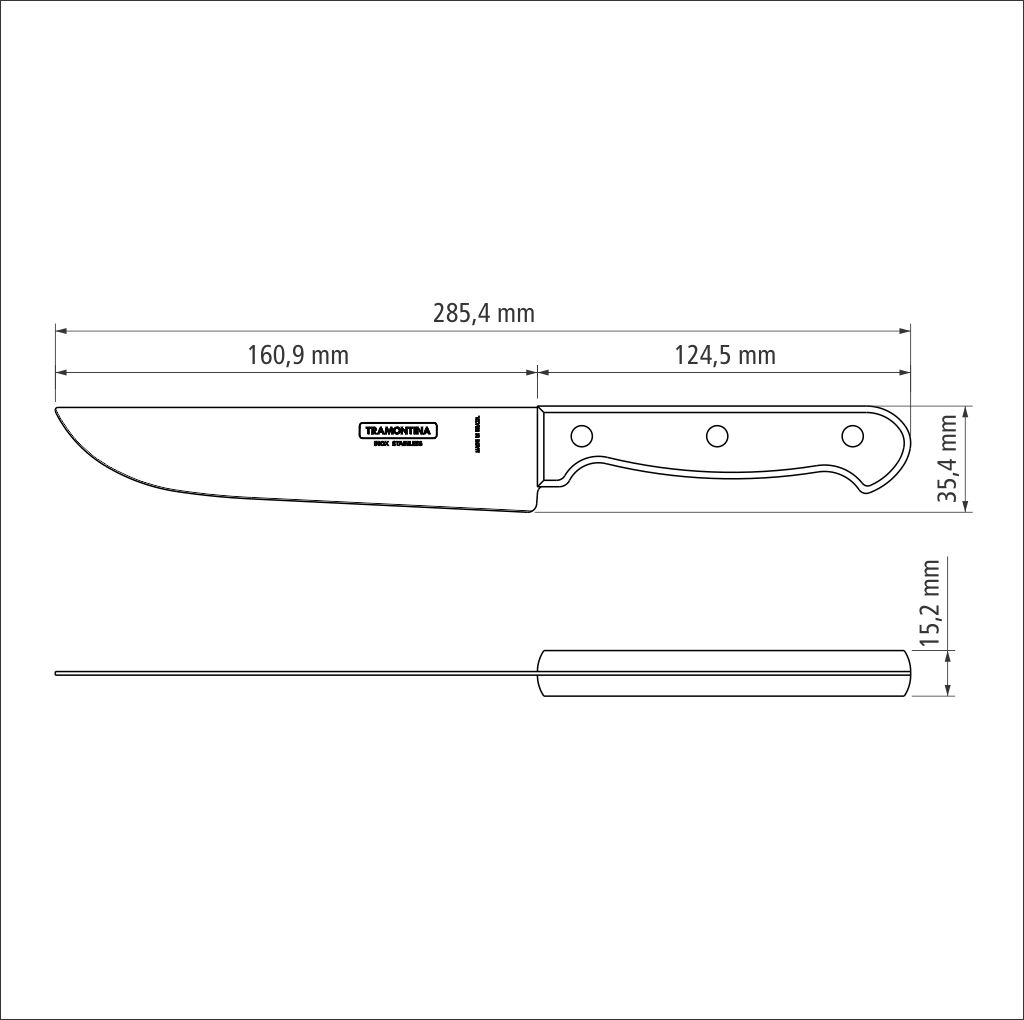 Virtuvės peilis TRAMONTINA POLYWOOD 15,2 cm - 3