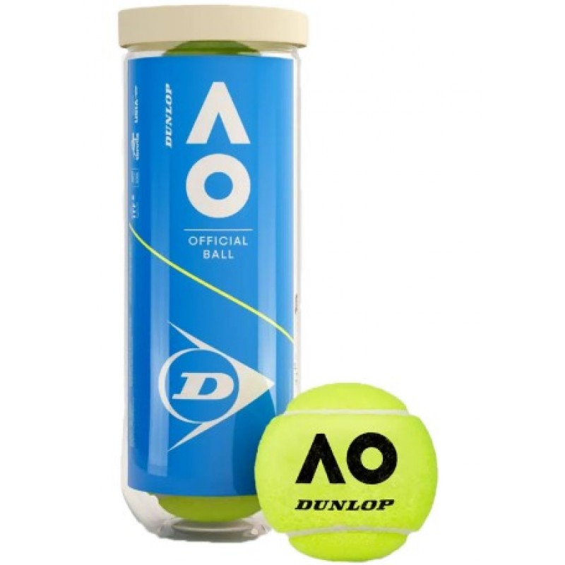 Teniso kamuoliukai Dunlop AUSTRALIAN OPEN UpperMid 3-tube ITF-0