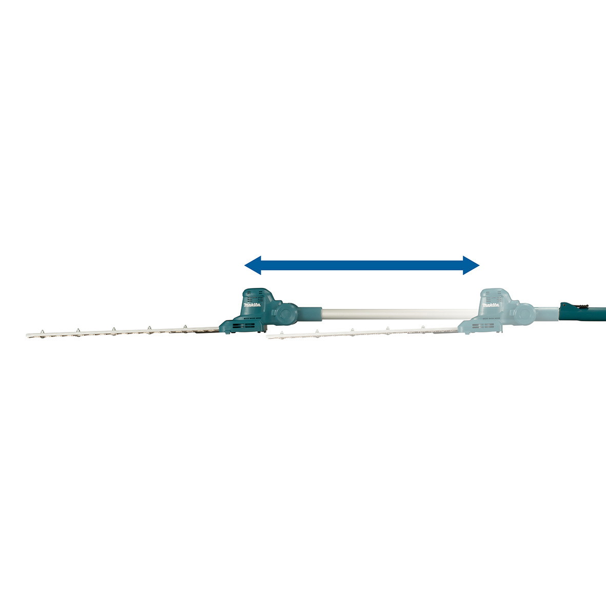 Akumuliatorinės teleskopinės gyvatvorių žirklės MAKITA DUN461WZ, 18 V, 460 mm, 3,0kg, be akumuliatoriaus-1