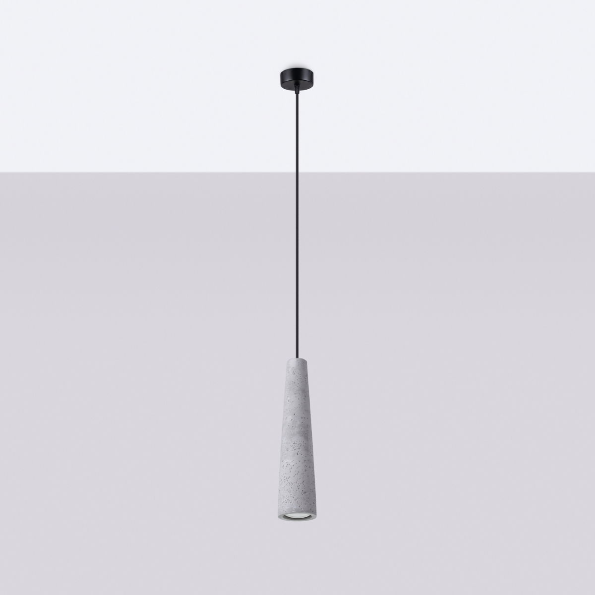 Pakabinamas šviestuvas SOLLUX ELECTRA concrete, 1xGU10, max 10 W LED, pilka-1