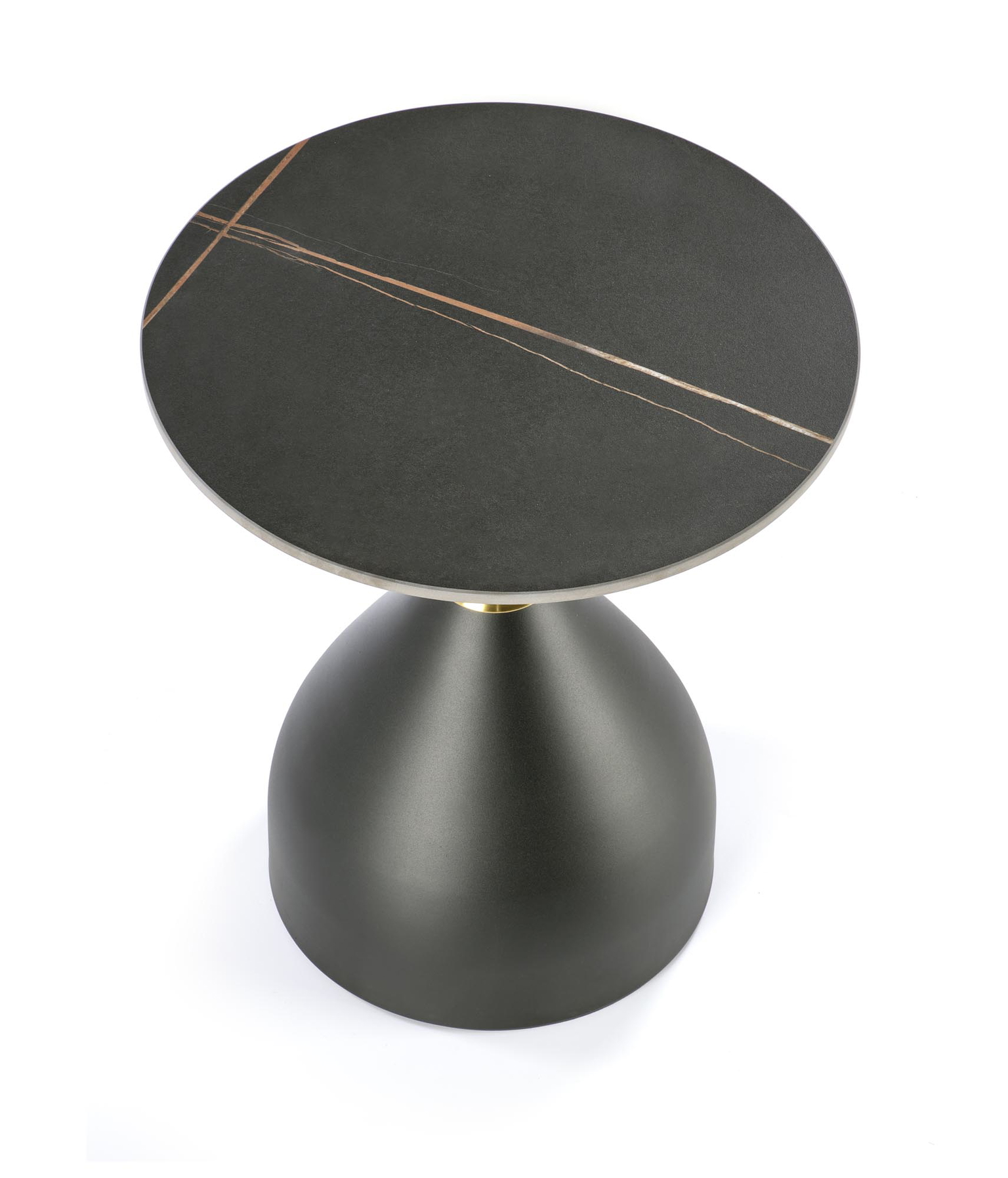 Kavos staliukas Scalita, aukso sp./juoda sp., 50 cm x 50 cm x 57 cm - 8
