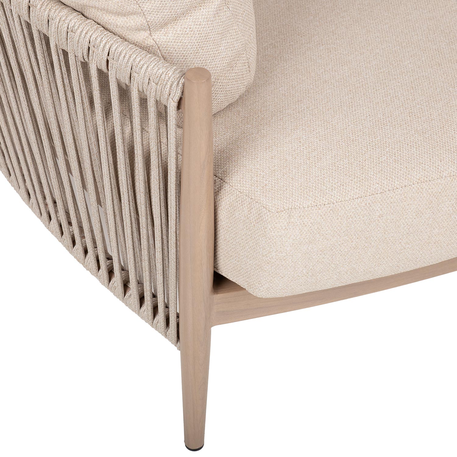 Lauko baldų komplektas Sofa MEDINA 163,5x143,5xA71,5cm, smėlio spalvos - 4
