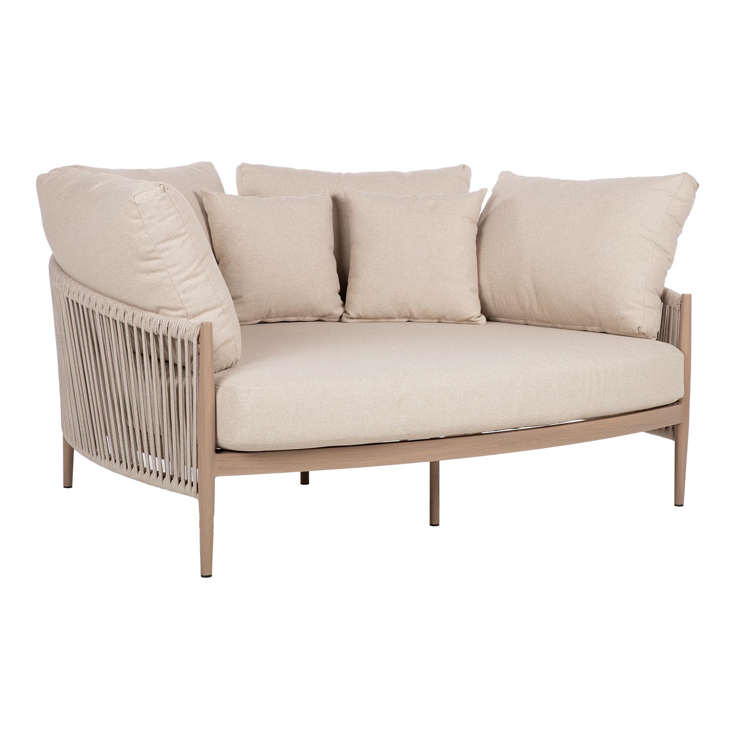 Lauko baldų komplektas Sofa MEDINA 163,5x143,5xA71,5cm, smėlio spalvos - 1