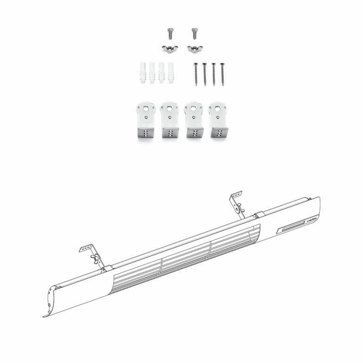 Anglies pluošto infraraudonųjų spindulių šildytuvas Veito Space S 06-01095 - 5