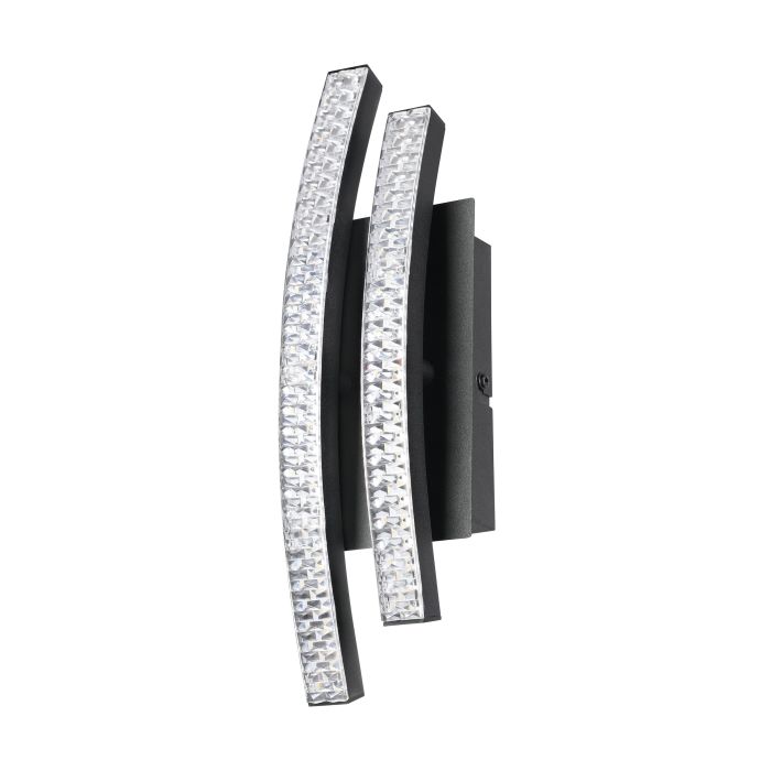 Sieninis LED šviestuvas EGLO LEJIAS, 8W, 1050lm, 3000K, juodos sp., 7,5x9,5x29,2-0