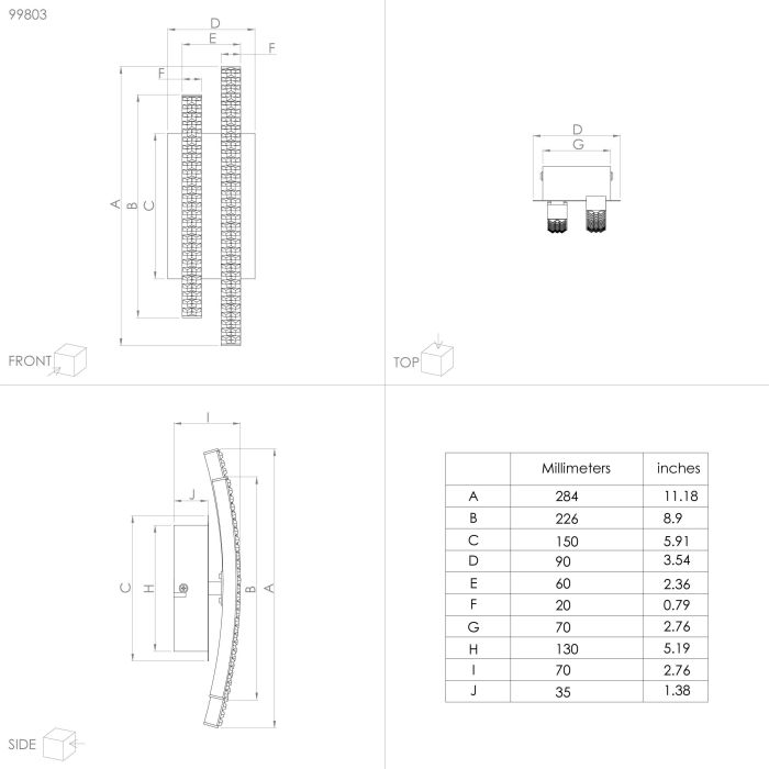 Sieninis LED šviestuvas EGLO LEJIAS, 8W, 1050lm, 3000K, juodos sp., 7,5x9,5x29,2 - 6