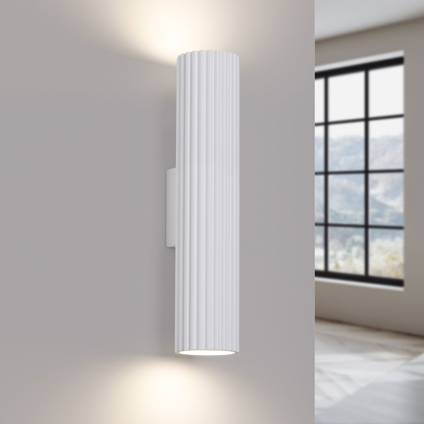 Sieninis šviestuvas SOLLUX KARBON 30, GU10, 2 x max 10W LED, balta - 3