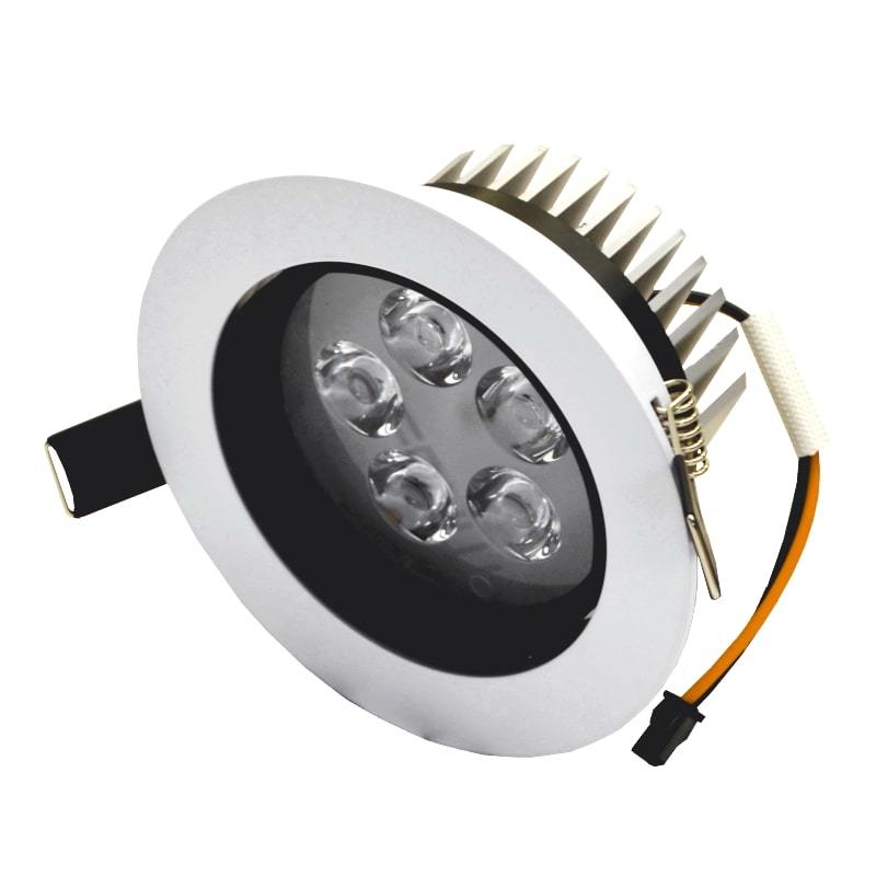 Įmontuojamas LED šviestuvas TOPE ANDA, 5 W, 351 lm, 3500K, IP40, baltos sp., apvali f. - 5