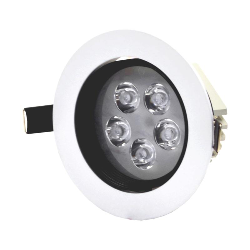 Įmontuojamas LED šviestuvas TOPE ANDA, 5 W, 351 lm, 3500K, IP40, baltos sp., apvali f. - 2