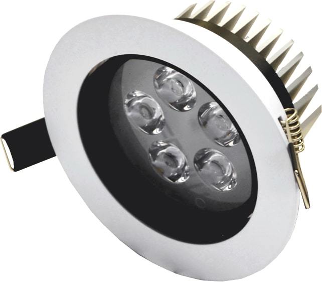 Įmontuojamas LED šviestuvas TOPE ANDA, 5 W, 351 lm, 3500K, IP40, baltos sp., apvali f. - 3