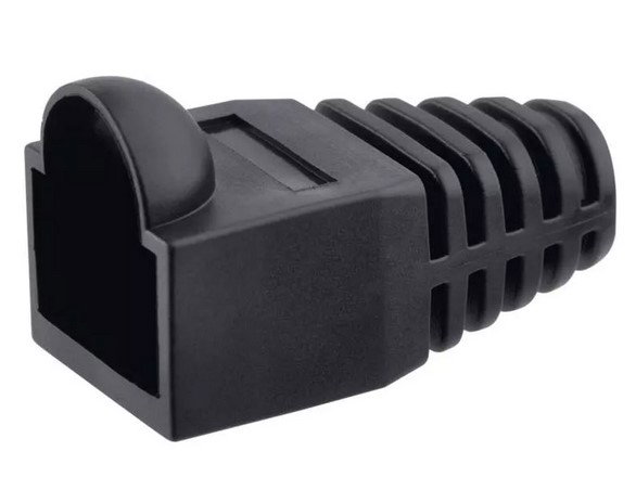 RJ45 jungčių apsauga, juodos sp, 20 vnt.-0