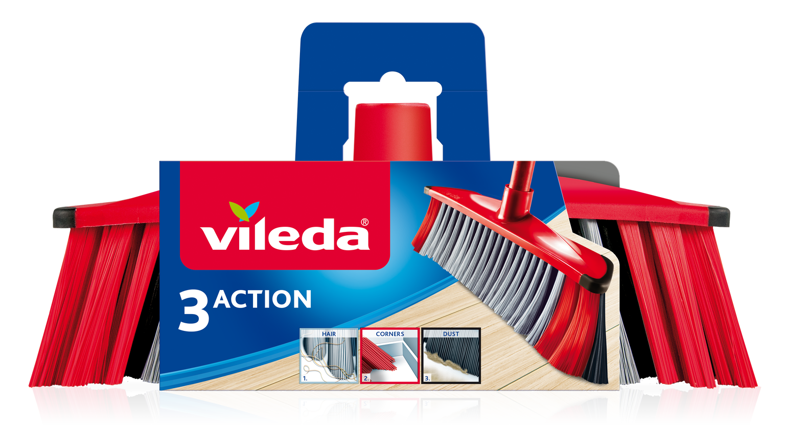 Grindų šluota VILEDA 3 in 1, be koto-0