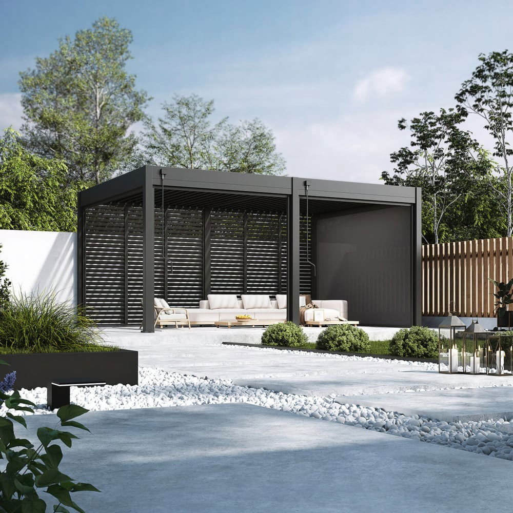 Pavėsinė Pergola DELUXE 370x538 cm,  Antracito - 5