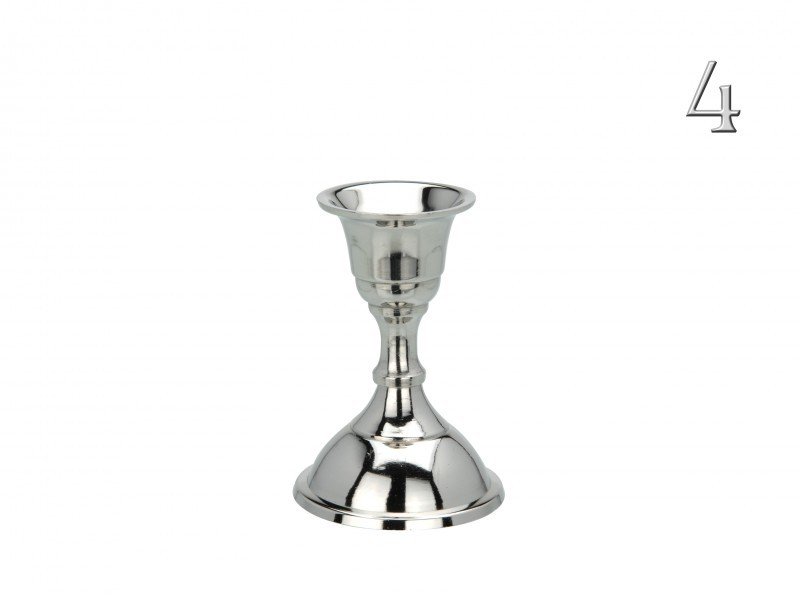 Metalinė žvakidė, sidabrinės sp., 6 rūšys, 8,8 cm - 5