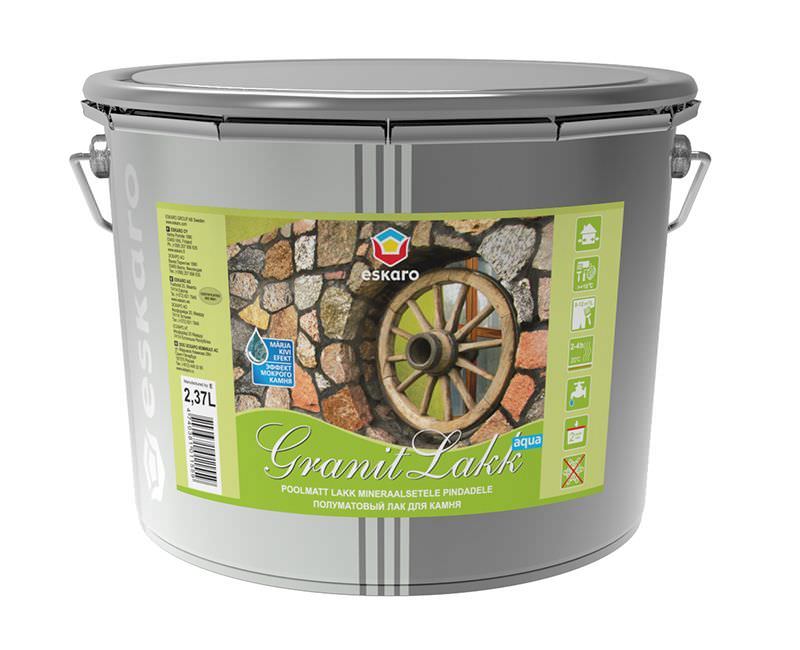 Akmens lakas ESKARO GRANIT LAKK, pusiau matinis, 2,4 l-0