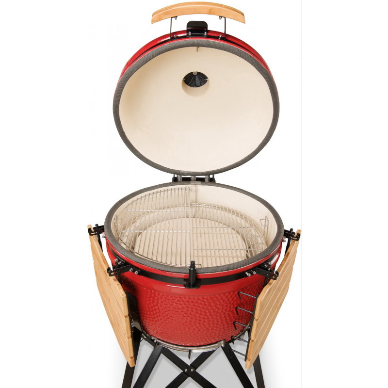 Keraminė kepsninė KAMADO BONO GRANDE 23, 59 cm, raudonos sp. - 2