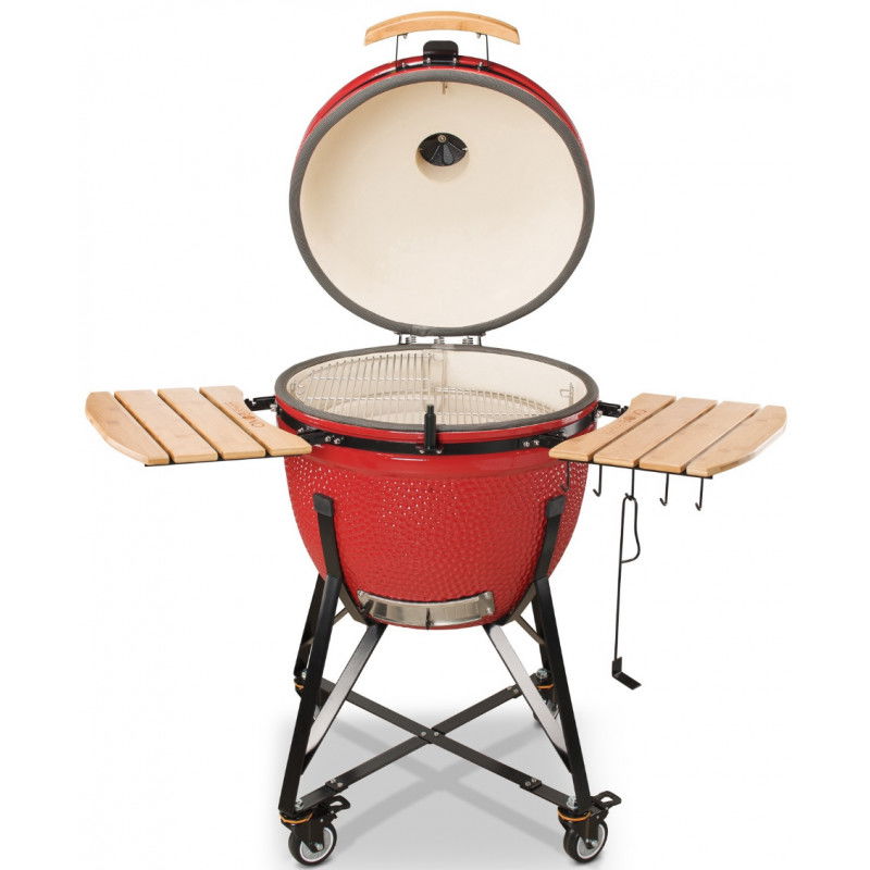 Keraminė kepsninė KAMADO BONO Grande 23, 59 cm, raudonos sp." - 4