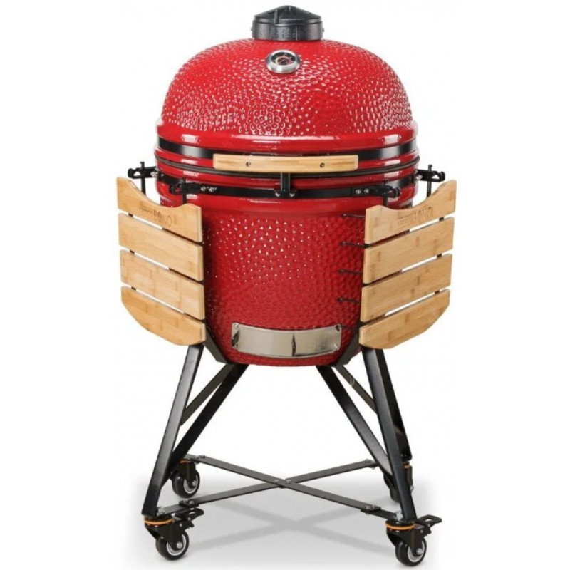 Keraminė kepsninė KAMADO BONO GRANDE 23, 59 cm, raudonos sp. - 4