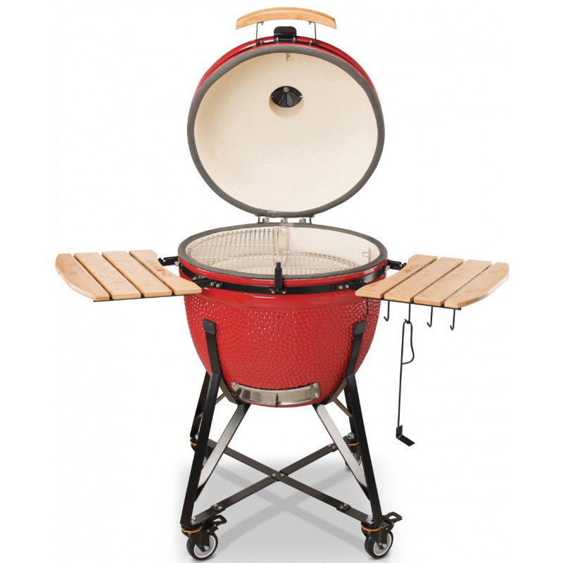 Keraminė kepsninė KAMADO BONO GRANDE 23, 59 cm, raudonos sp. - 3