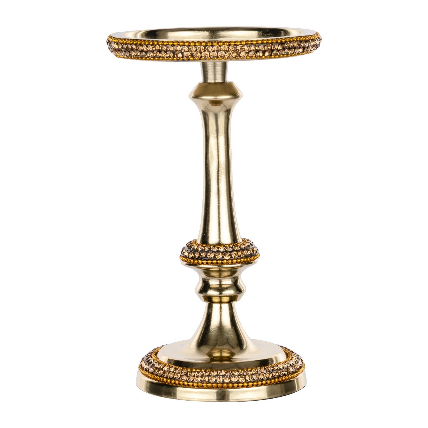Metalinė žvakidė ELEMENTS SENSE, auskinės sp., 18,5 cm