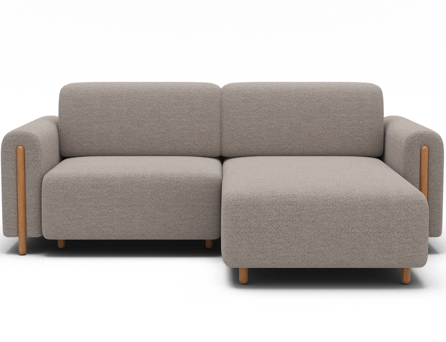 Kampinė sofa Acossta, smėlio sp., dešininė, 154 x 244 cm x 95 cm-0