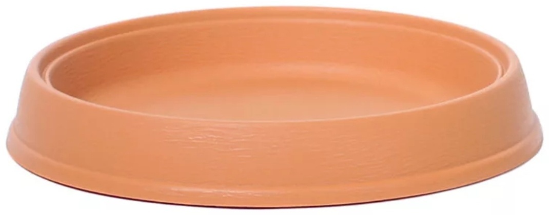 Plastikinė lėkštelė MASSIVE, terakotos sp., 27 x 4 cm-0
