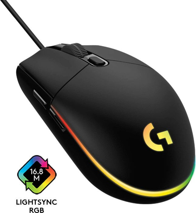 Žaidimų pelė Logitech G203 Lightsync, juoda - 3