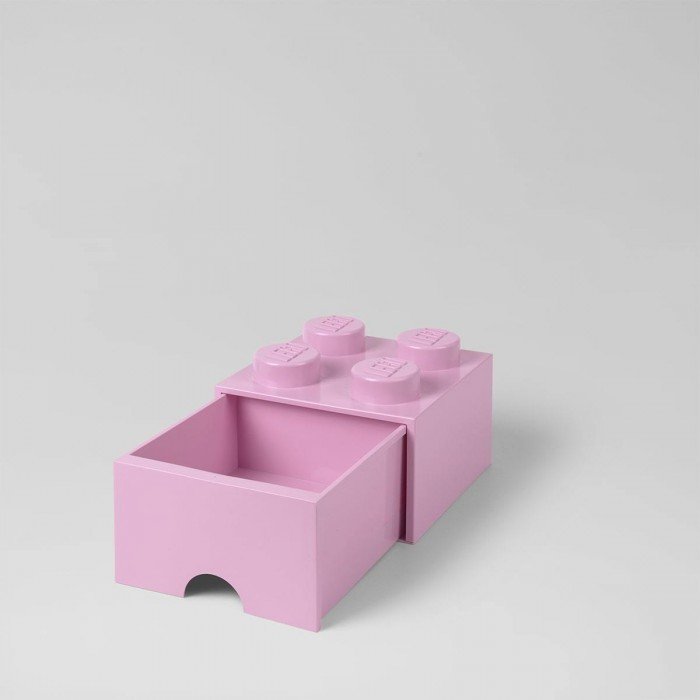 Daiktadėžė LEGO BRICK, rožinės sp., 25 x 25 x 18 cm, 470 ml - 3