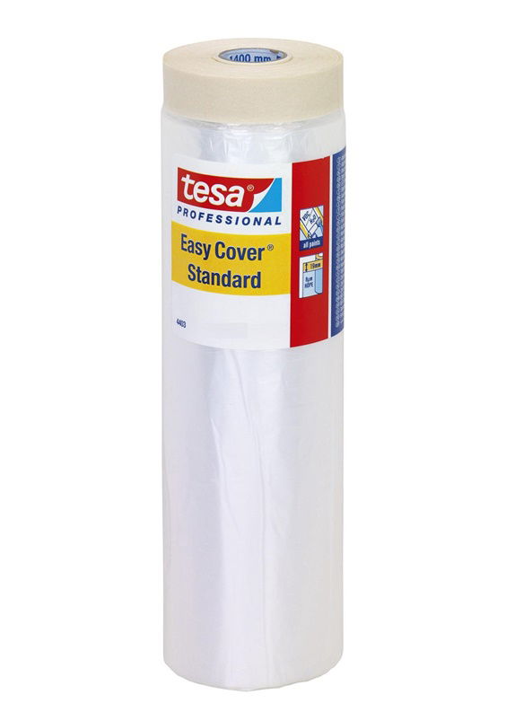 Apsauginė dažymo plėvelė su lipnia juosta TESA STANDARD, 15 x 2,6 m-0