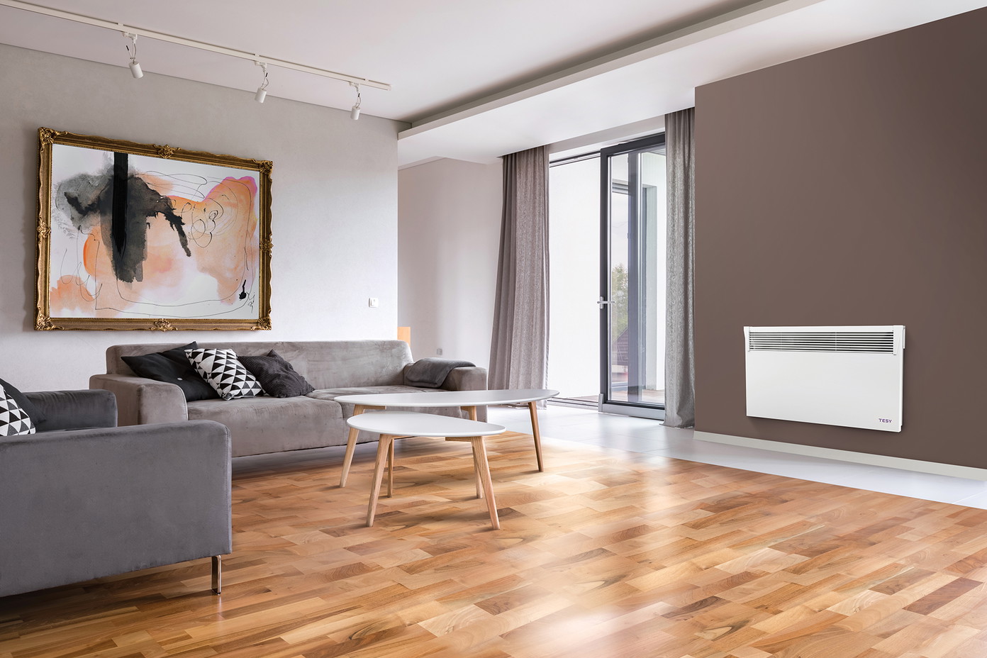 Konvektorius TESY HeatЕco Cloud, 1 kW, elektroninis trermostatas, Wi-Fi valdymas-1