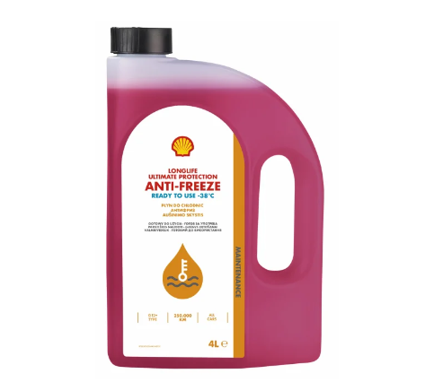 Aušinimo skystis SHELL Anti-Freeze Longlife Ultimate Protection G12+, -37°C, raudonas, 4L-0