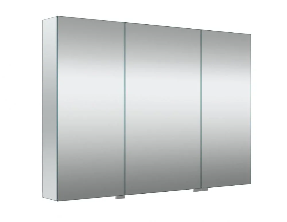 Vonios spintelė RB BATHROOM, pakabinama, su dvigubo veidrodžio durelėmis, 100x70x13 cm